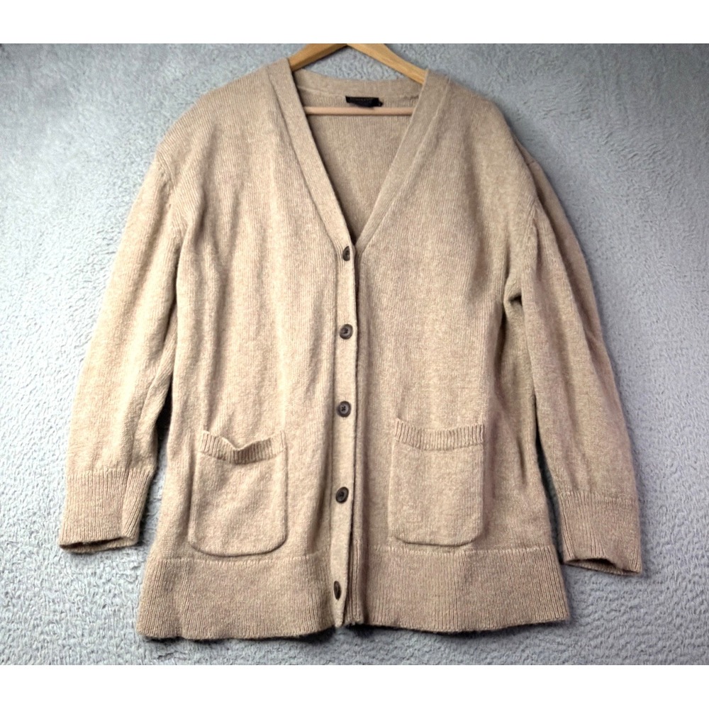 Pendleton Sweater Womens Large 100%  Shetland Wool Cardigan Sweater Beige